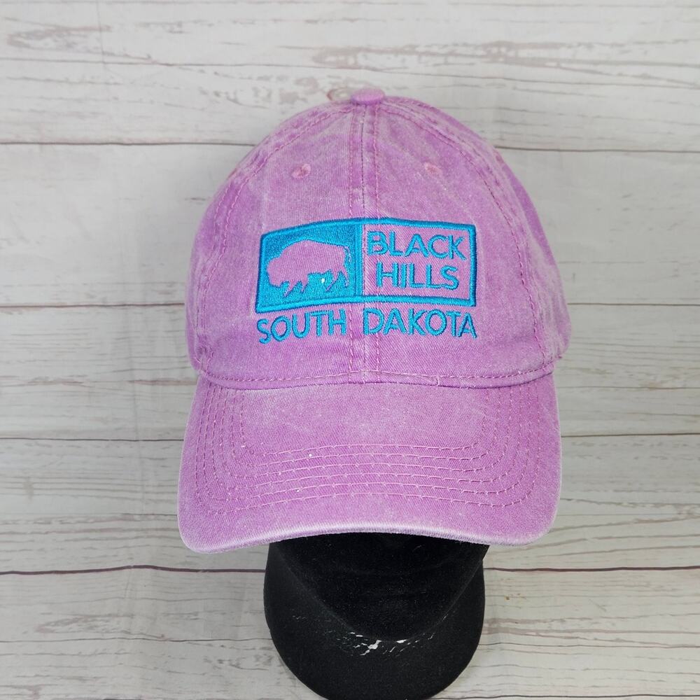 Black Hills South Dakota ESY Hat Baseball Cap Men's Adjustable Washed Purple